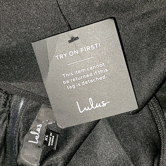 New, Grand Beauty Black Ruffled One-Shoulder Mermaid Maxi Dress - Picture 6 of 8